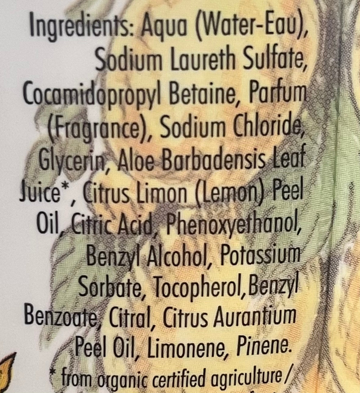 Rudy Sicilian Lemon Duschgel